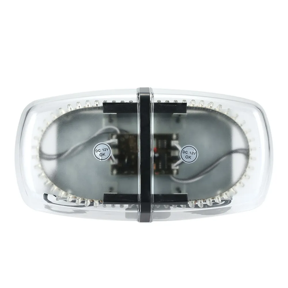 4 piècesambre 240 toit avertissement de danger d'urgence Flash LED balise lumière stroboscopique Mini barre lumineuse