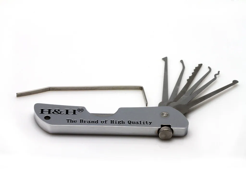 HH Fold Pick Tool, Hänglåsverktyg, lås Open Tool, Lock-Pick Tool, Locksmith Tools