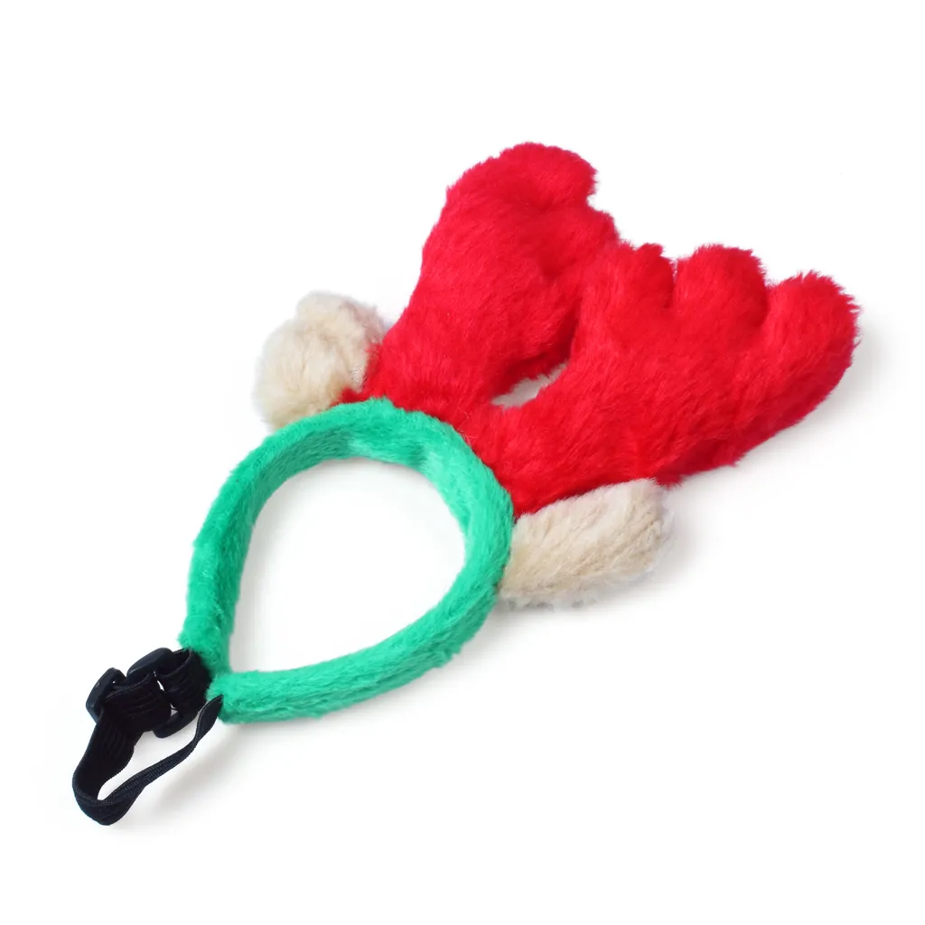 Cute Pet Christmas Reindeer Antlers Headband Party Prop Ornaments For Dog Cat Short plush material decoration gifts