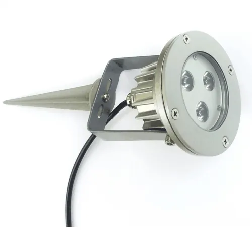 3W LED حديقة سبايك الخفيفة IP67 العارض المناظر الطبيعية بقعة ضوء في الهواء الطلق القطب LED أضواء إينجروند حديقة الديكور مصباح 60 درجة 