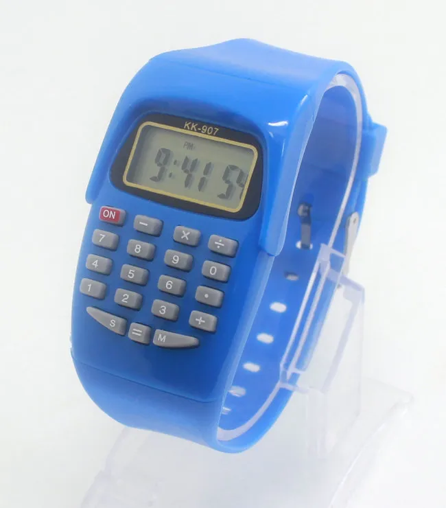 2016 mode Elektronische Digitale LED Uhr Casual Silikon Sport uhr Für Kinder Kinder Multifunktions Rechner armbanduhr Relogio Uhr