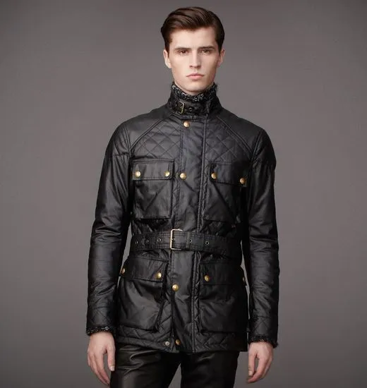 Latest men leather jackets army leather jackets upper thigh length with a belt to adjust your body shape winter warm jackets first choice