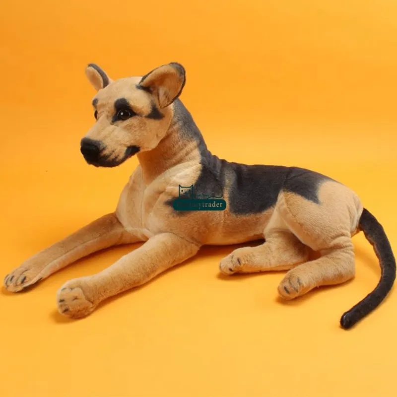 Dorimytrader pop realista sheepdog animal de brinquedo de pelúcia grande recheado macio cães pet boneca de presente de Natal das crianças 27 inch 68 cm DY61845