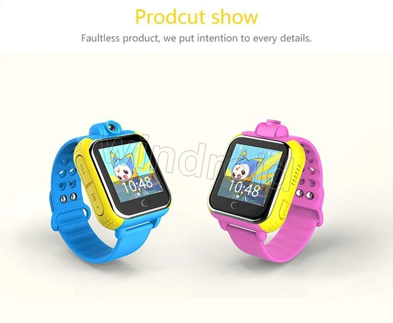 Relógio inteligente Relógio de Pulso Crianças Q730 3G GPRS Localizador GPS Rastreador Anti-Perdido Smartwatch Relógio Do Bebê Com Câmera Para IOS Android G75 por DHL