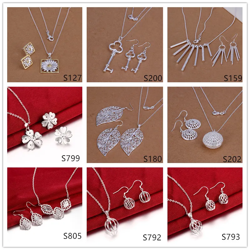 Womens 925 Sterling Silver Jewelry Sets Mixed Styles From East_mei, 4.