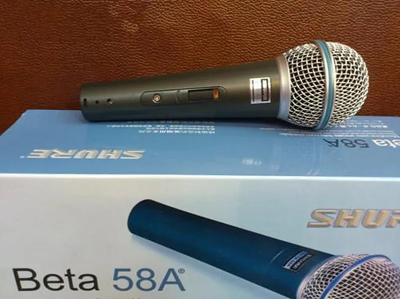 Hoge kwaliteit Beta58A Versie Vocal Karaoke Microfone Dynamische Wired Handheld Microfoon Gratis verzending