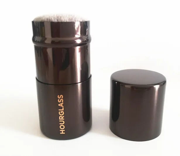 2016 New Makeup Tools Hourglass Retractable Kabuki Brush Metal FerrulePortable合成繊維ブラシの基礎緩んでいるPowde6913124