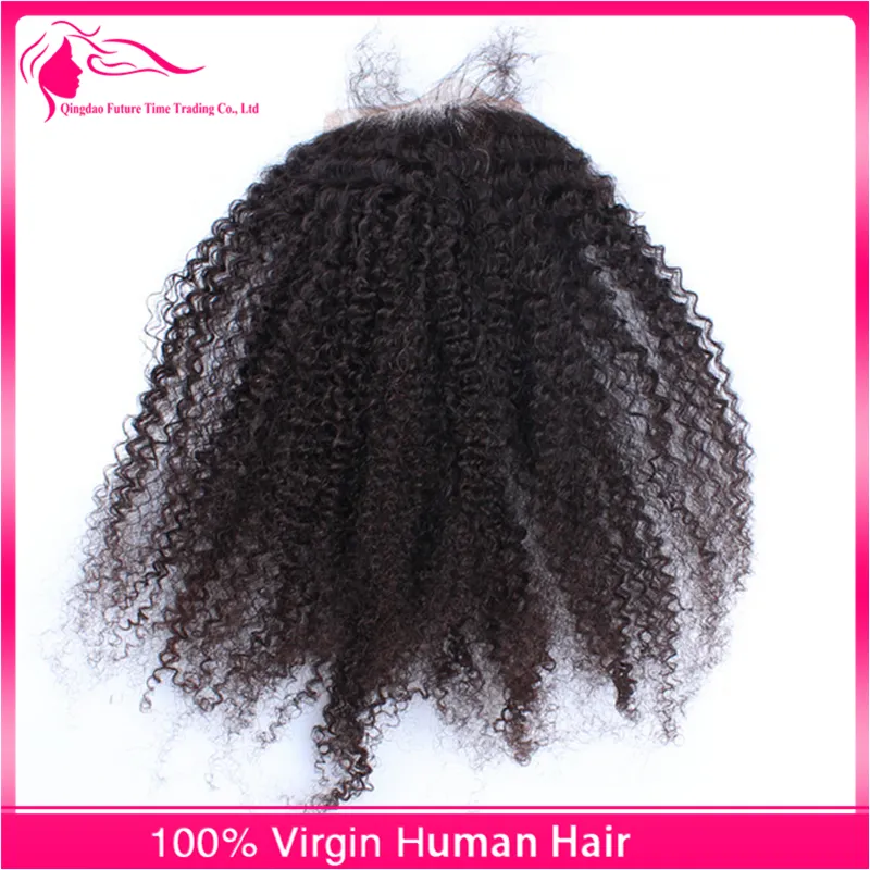 Cabelo humano brasileiro afro crespo encaracolado com fechamento de renda afro crespo encaracolado fechamento de renda completa com pacotes de cabelo lot2838005