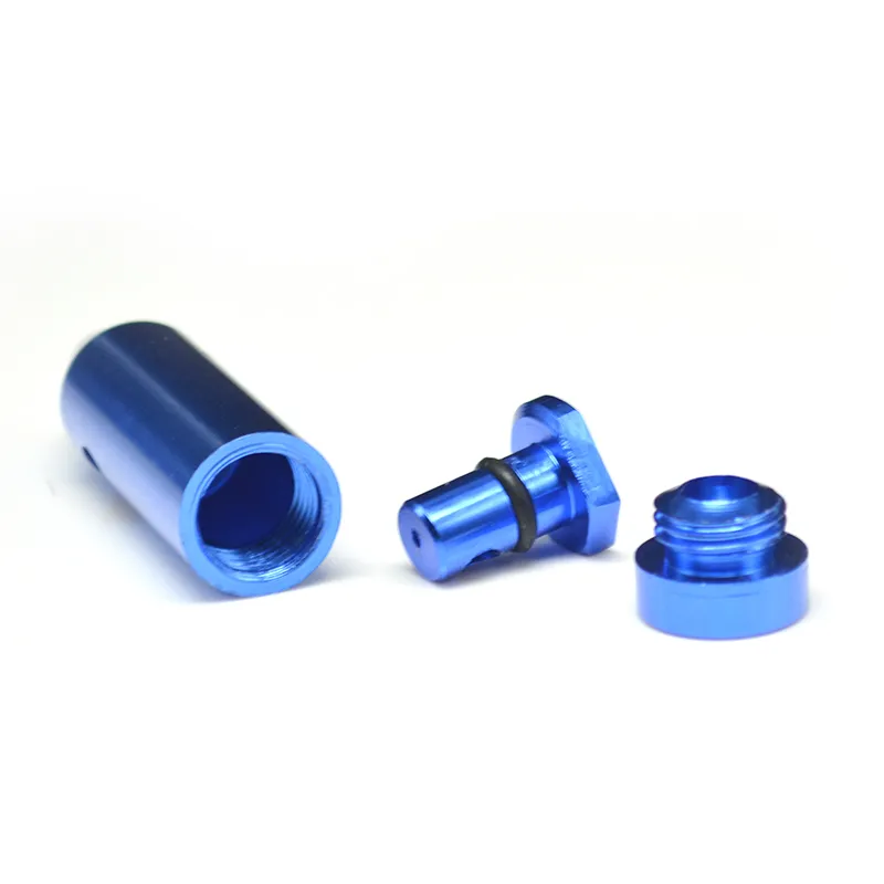 Metal Snuff Snorter Fumage Pipe Mini Bullet Shape Rocket Smoke Pipes Acessórios para fumantes