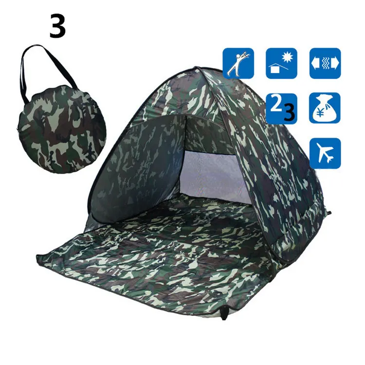 Sommartält 13 Stil Utomhus Tält Camping Shelters För 2-3 personer UV Skydd Tält för Beach Travel Lawn 10 st DHL Snabb leverans