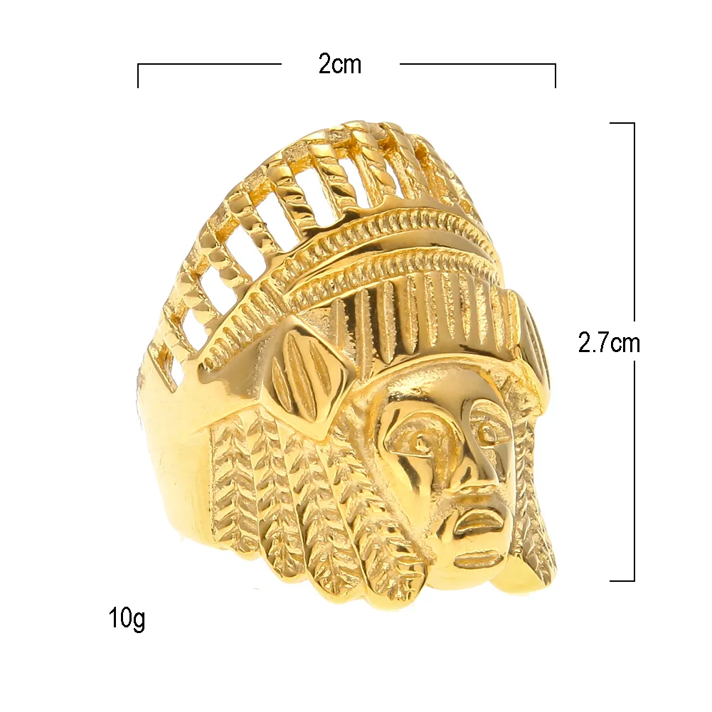 New Retro Tibetan Fashion Jewelry Gold Plated Egyptian Pharaoh Ring Egypt King Tut Egyptian Pharaoh Finger Ring