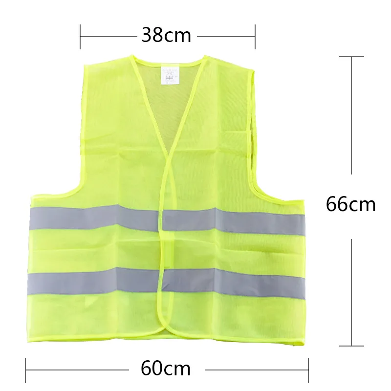 50st GRATIS DHL Högsynlighet Säkerhet Säkerhet Vest Jacka Reflekterande remsor Arbete Använd uniformer Kläder
