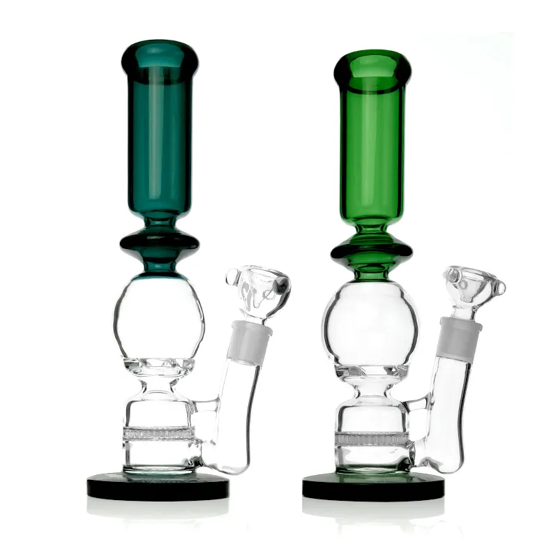 MIX Color Glass Bongs Rechte Type Percolators Glas Waterleidingen voor roken met 18mm Vrouwelijke Groothandel