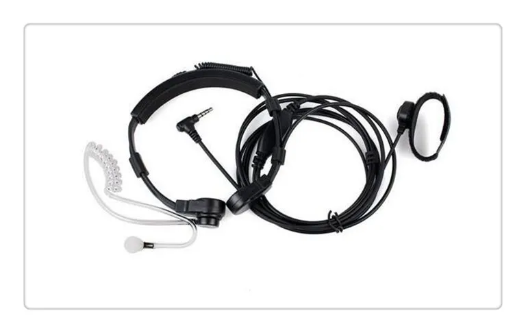 Intercomunicador Ptt Throat Mic Covert Akustische Rohr Ohrhörer Headset für Yaesu Vertex Vx-2r 3r Ft-50r Ft-60r 3,5mm 1 Pin Radios
