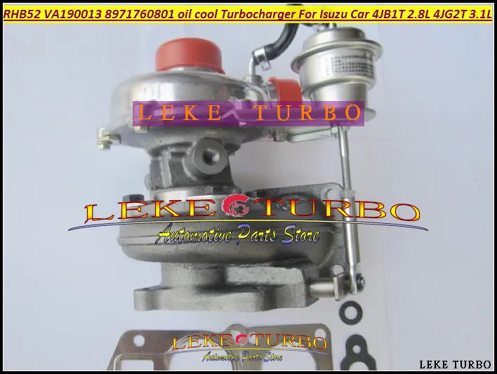 Turbo For ISUZU Car Engine 4JB1T 2.8L 4JG2T 3.1L RHB52 VA190013 8971760801 oil cooled Turbocharger with Gaskets (5)