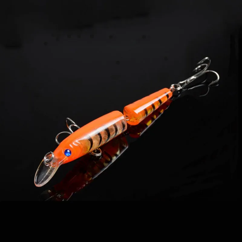 Nytt parti crankbait fiske betar lockar minnow krokar 3d ögon fiske lockar opp väska packning 9,6 g