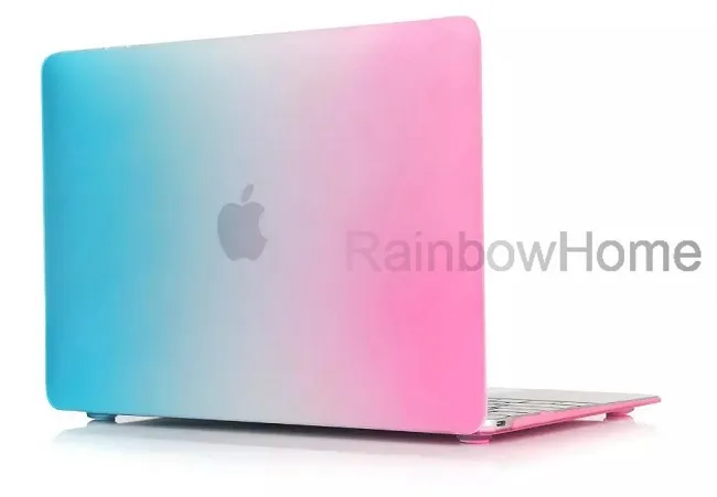 Dazzle Color Matte Hard Rubberized Case Protetor de capa para Macbook Air Pro com Retina 12 13 15 polegadas Laptop Crystal Colorful Rain2704983