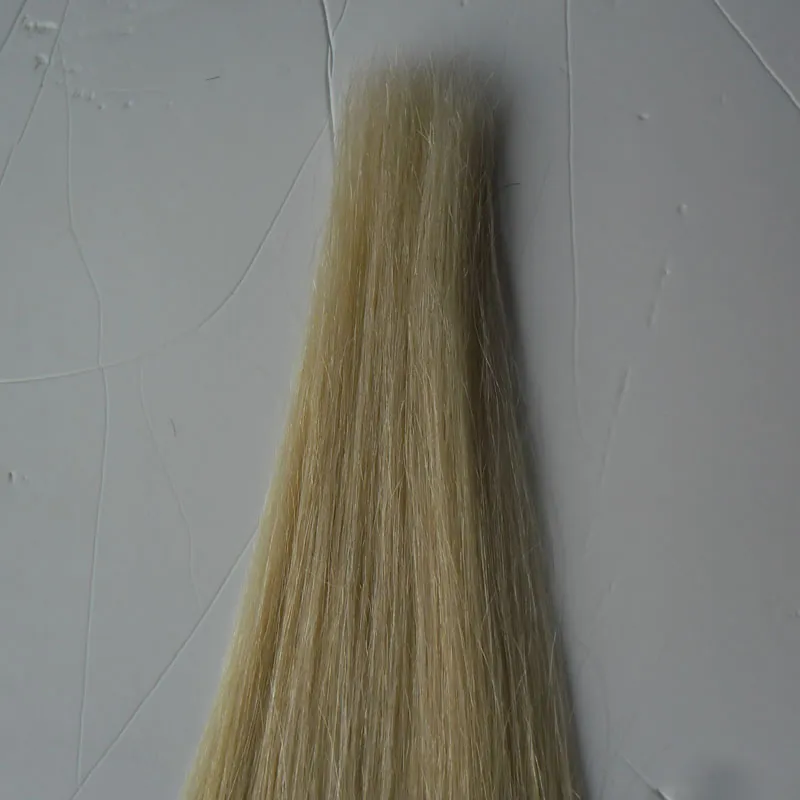 Estensioni dei capelli del nastro biondo platino 100g 40 pz / lotto biondi capelli vergini brasiliani trama di trama della pelle nastro adesivo estensioni dei capelli prodotti