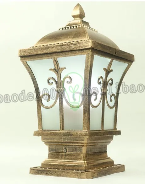 New listing wall lamp headlamp outdoor garden villa door post European aluminum antirust column LLFA