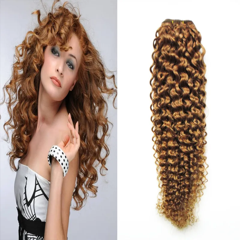 Cabelo virgem brasileiro mel loiro 1 PCS / LOThoney loiro tecer cabelo brasileiro