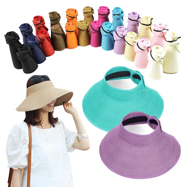 Prettybaby New Fashion 2016折りたたみ式ワイドブリムソンネットロールアップSun Visor Hat Summer Sumn Hat Sun Hat Beach＆子供用多色