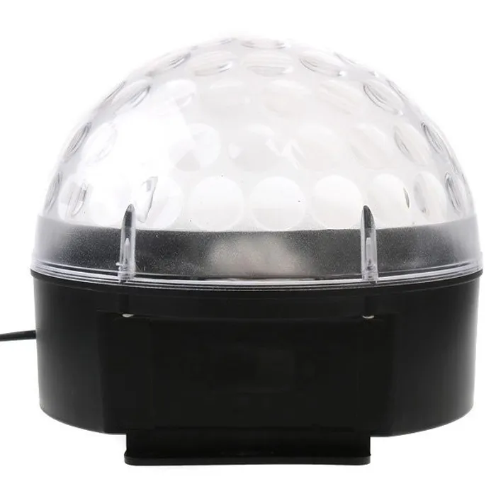 DHL new arrival Voice-activated RGB LED Crystal Magic Ball laser DJ party Stage Lighting bulb Effect mini stage light lamp 10