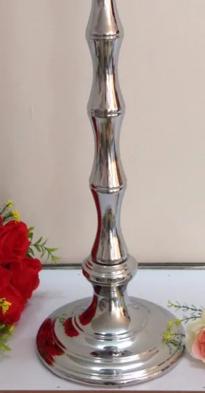 10 adet Lüks Düğün Gümüş Metal Masa Standı, Ziyafet Çiçek Vazo, Düğün Sahne, Parti Masa Centerpiece Yüksekliği 80 cm