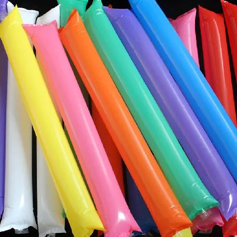 400 Pieces Thin Inflated New Year Noisemaker Sticks Inflatable Spirit Stick Party Cheer Playing Toy Supplies Fast Free Shipping