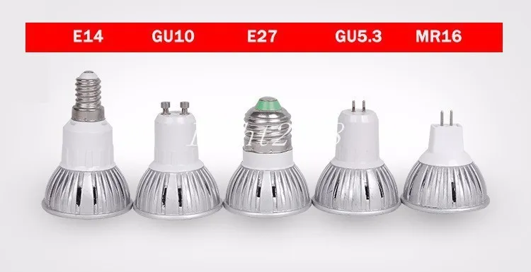 Лампа GU10 MR16 тип Е27 Е14 лампа GU5.3 В22 затемнения 9Вт 12Вт 15Вт светодиодные лампы 85В-265В/220В/110В/12В прожектор светодиодные лампы теплый/холодный CE и RoHS