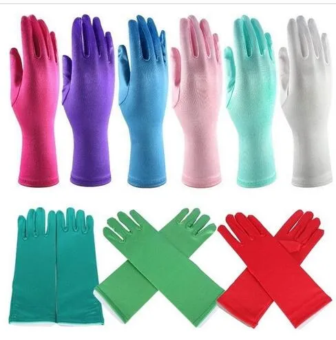 9 couleurs enfants gants à doigts complets pour Halloween fête de Noël gants de reine des neiges Cosplay Costume enfants Anime gants couronnement A08