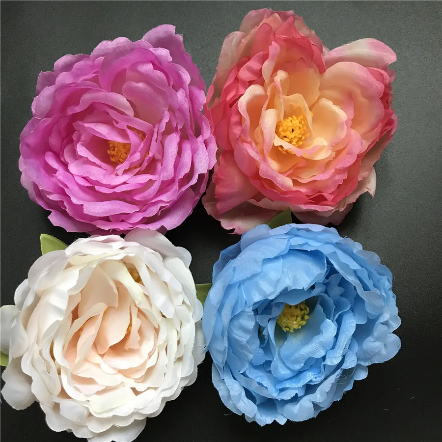 Artificial Flower Gifts Silk Peony Flower Gift Heads Wedding Party