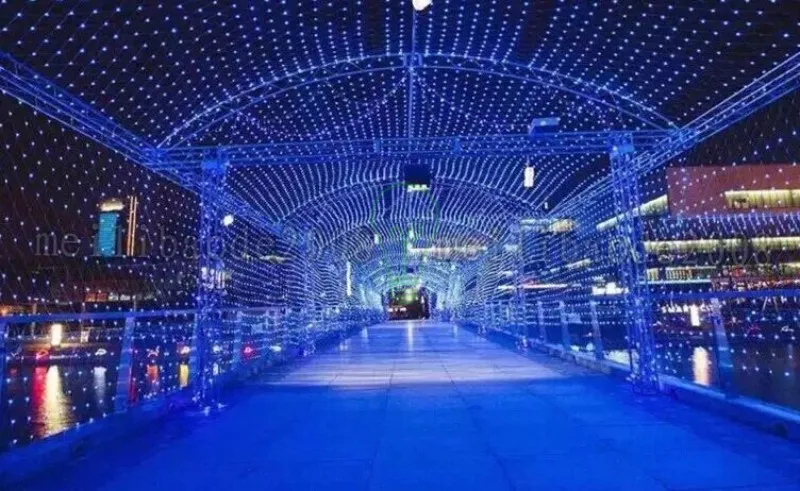 6W LED Net Lamp Christmas Fairy Lights ficklampa 1.5x1.5m / 3mx2m / 6mx4m Meshwork LED-strängsträngar Ljusbelysning CE RoHS myy