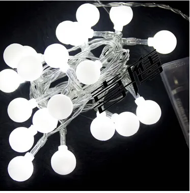 Luci 2.5M20led luci lampeggianti della batteria luci della stringa di ciliegie luci esterne impermeabili organizzate luci a sfera feste di compleanno