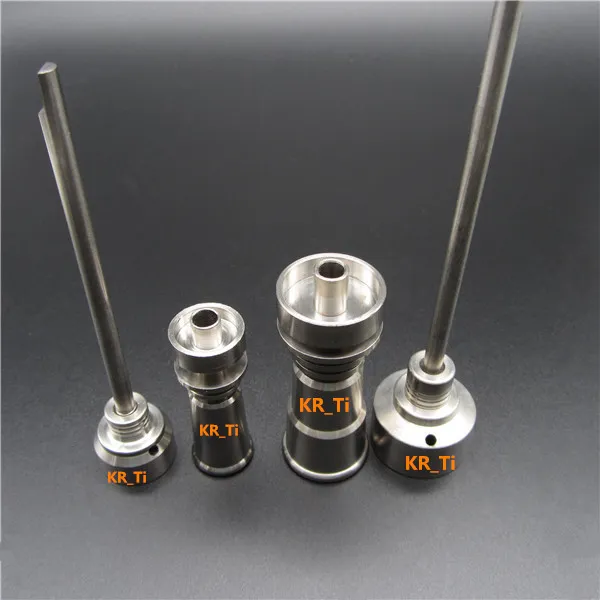 Hot Sell Titanium Carb Cap With Titanium Dabber On Top And One Angled Hole For 10mm 14mm and 18mm Titanium Nail Glass Bongs
