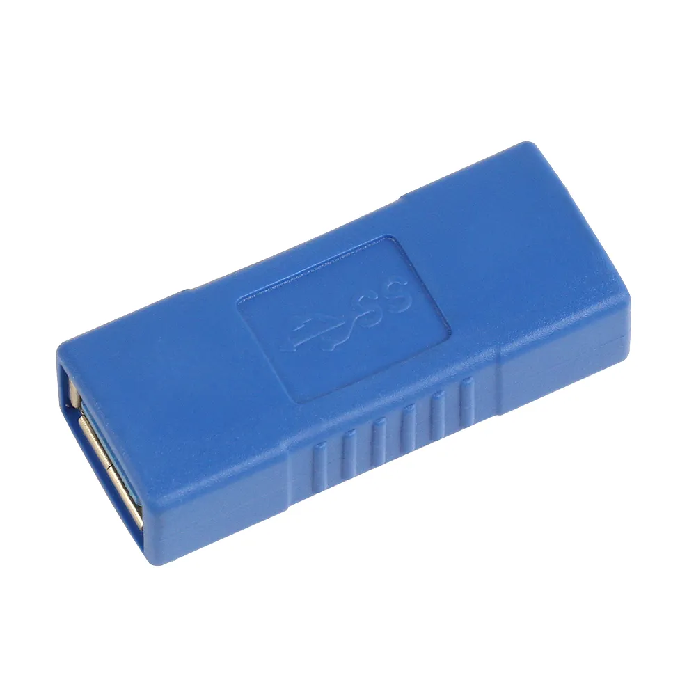 ZJT54 Alta velocidade F/F Extens￣o USB Conector de cabo Suporte USB 3.0 Um tipo de cabo Tipo feminino Adaptador de cabo USB 2.0