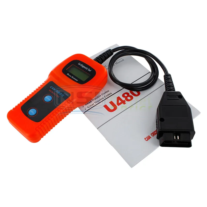 Car Diagnostic Scanner Tool U480 CAN OBDII OBD2 Memo Engine Fault Code