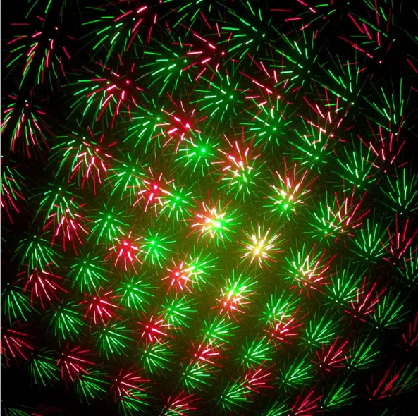 Modèle automatique activé par la voix 150mW Rouge et Vert Mini Laser Stage Light Stars LED Effets Éclairage pour Bar Club Party Room Joyful Lights