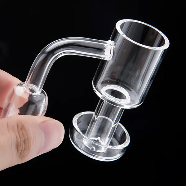 Terp Vacuum Quartz Vacuum Banger Domeless Nail Smoknig Accessories with Polished Joint For Dab Oil Rigs Glass Bongs