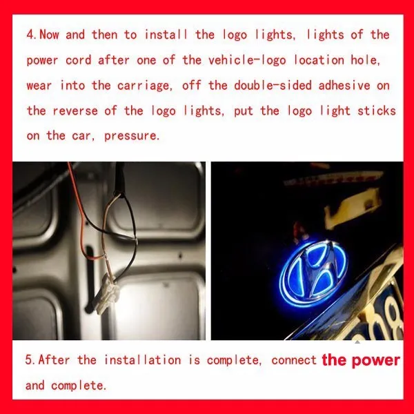 Auto Styling 13 Cm * 10 Cm Weiß/Blau/Rot 5D Hinten Abzeichen Glühbirne  Emblem Logo Led Licht Aufkleber Lampe Für OPEL Vectra Corsa Insignia Von  12,71 €