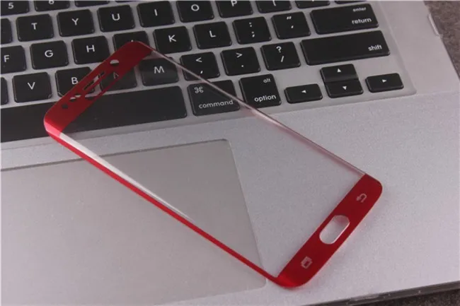 0,2 mm 3D gebogener Vollbildschutz für Galaxy S6 Edge S7 gehärtetes Glas für S6 Edge Plus mit Kleinverpackung