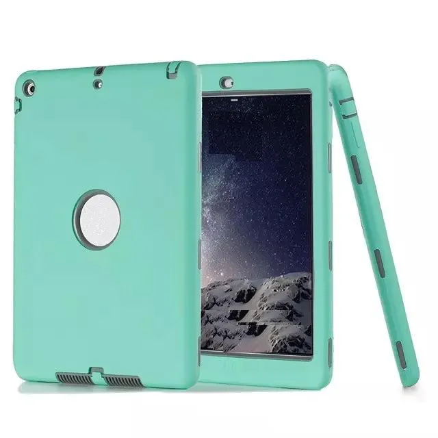 For ipad case defender shockproof Robot Case military Extreme Heavy Duty silicon cover for ipad 2 3 4 5 6 air mini 4 DHL 