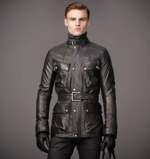 Latest men leather jackets army leather jackets upper thigh length with a belt to adjust your body shape winter warm jackets first choice