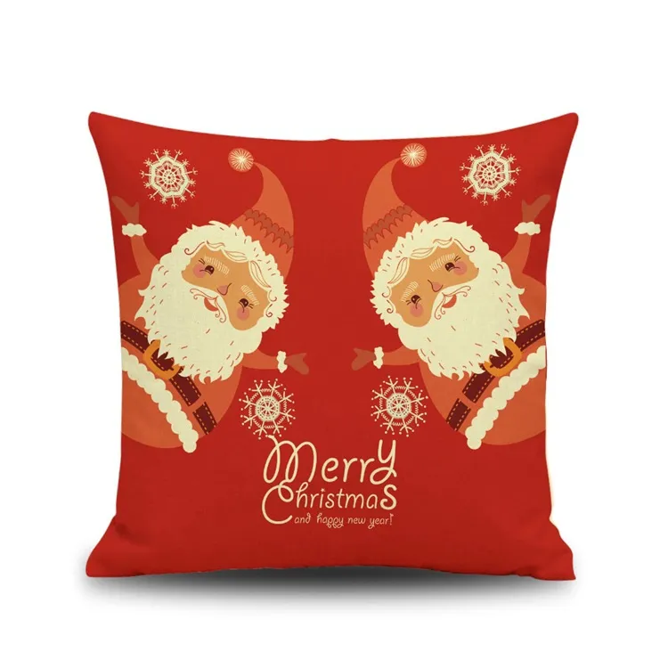 Fader Jul Pillowcases Euro-Amerikansk stil Julklapp Pillow Case Juldekoration Couch Pillows Case Kids Bedroom Pillowcase