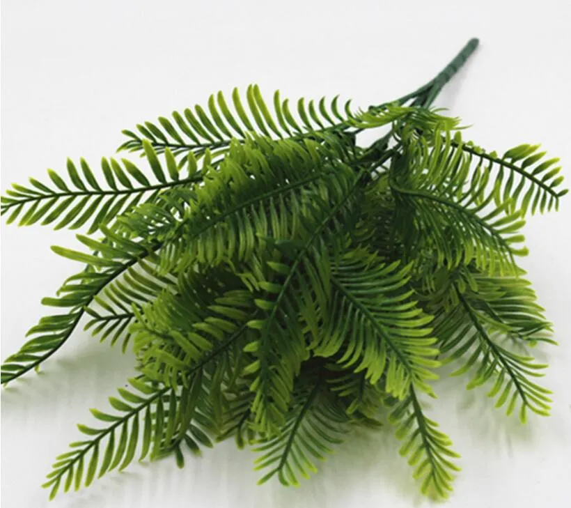 Fiori artificiali Foglie Piante Piuttosto realistica Plastica persiana Erba Lysimachia Fern decorazione floreale G923