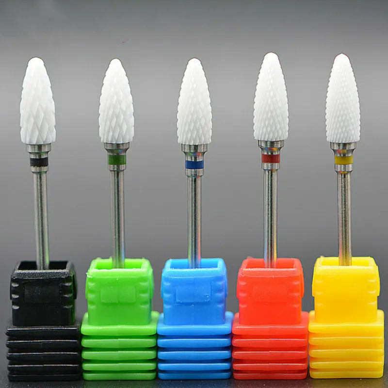 Wholesale High Quanlity Ceramic Nail Drill Bit For electric manicure machine accessories Nail Art Tools Electric Manicure Cutter Nail Files