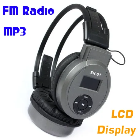 Opvouwbare sportkoptelefoon MP3-speler met LCD-scherm Ondersteuning mirco SD-kaart afspelen, FM-radio Draadloze muziekoortelefoon On-ear opvouwbare MP3-headset