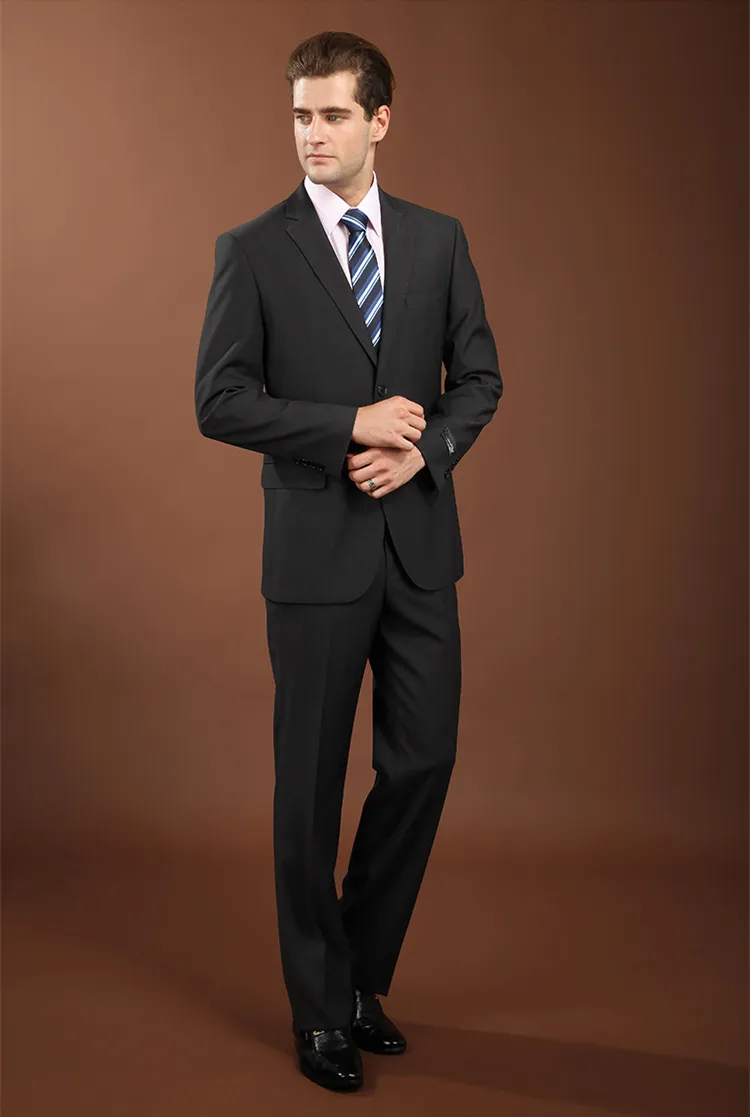 Fire Kirin Men Suit Ultimo cappotto Pant Pant Designs Brand Clothing Mens Luxury Suit Groom Black Grey Mens Wear4012047