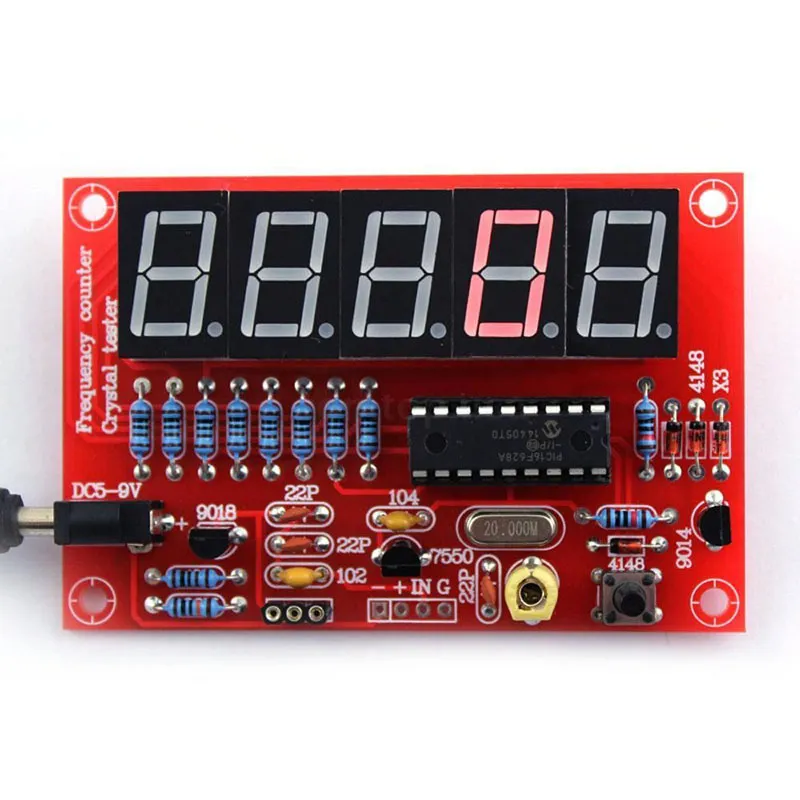 DIY Zestawy 1Hz-50MHz Crystal Oscylator Częstotliwość Częstotliwość Miernik Cyfrowy LED PIC New Arrival Pomiar Instruments Instruments