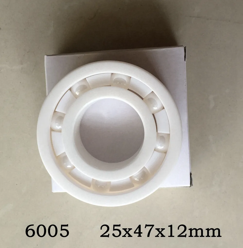 10st 6005 Full keramiklager 25x47x12 mm Zirconia ZRO2 Keramiska kullager 25 * 47 * 12 mm