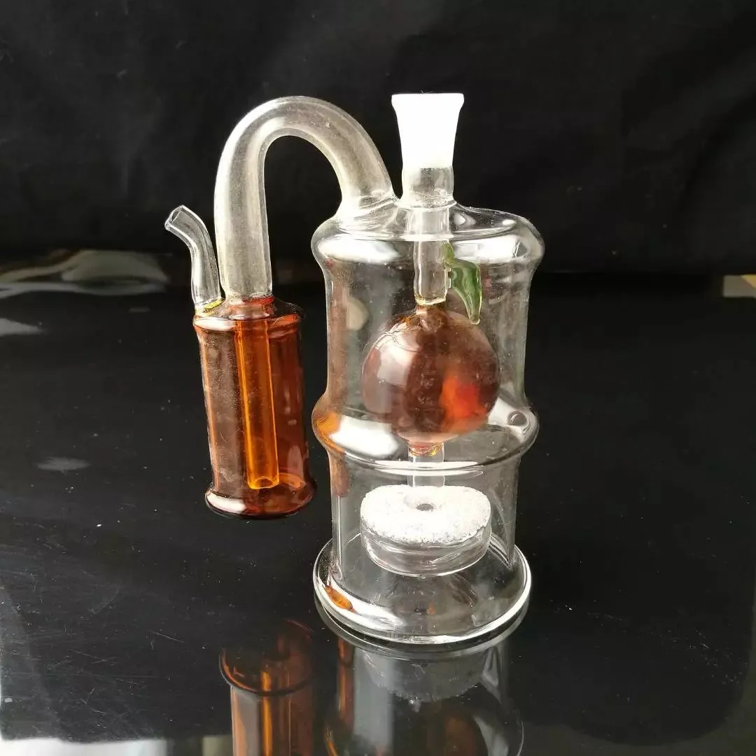 Cachimba de Apple, vidrio al por mayor bongs Quemador de aceite Tubos de vidrio Tubos de agua Plataformas petroleras Fumar Envío gratuito